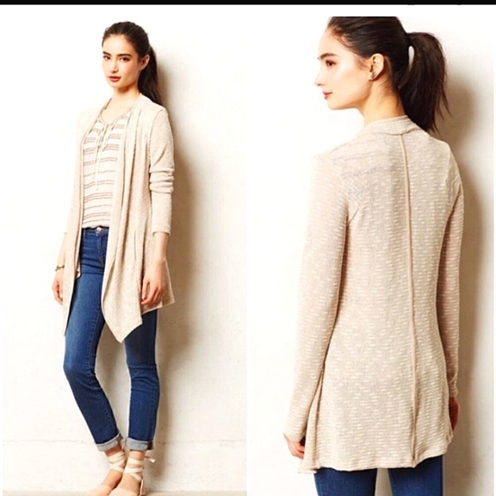 Anthropologie Bordeaux Open Cardigan - Picture 1 of 9